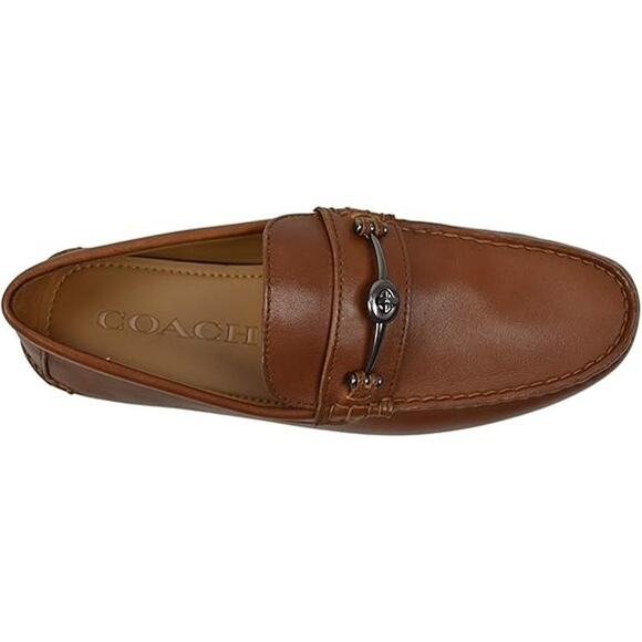 Coach | 11.5 | Men's Mott Driver Horse Bit Loafers Slip On Leather Brown Comfort - Picture 1 of 6